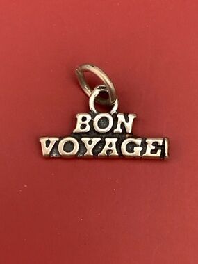 .925 Bon Voyage Sterling Silver Jewelry Charm #travel #cruise #sail away